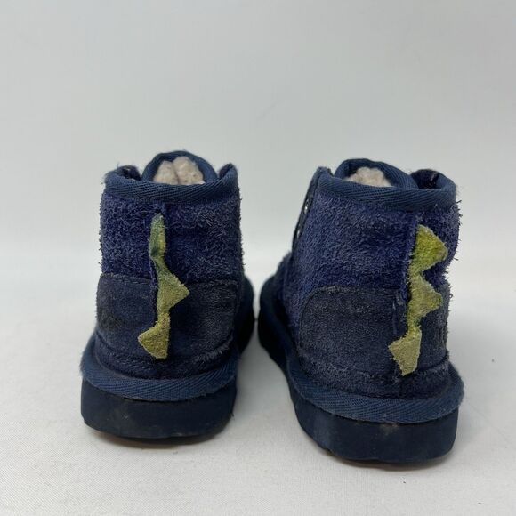 Ugg Australia Kid's sz 6 Dydo Neumel II Dinosaur Navy Blue Boots Toddler Boy - Picture 5 of 10